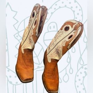 Tony Lama wide foot Cowboy boots women’s 6.5-7, kids/men 5